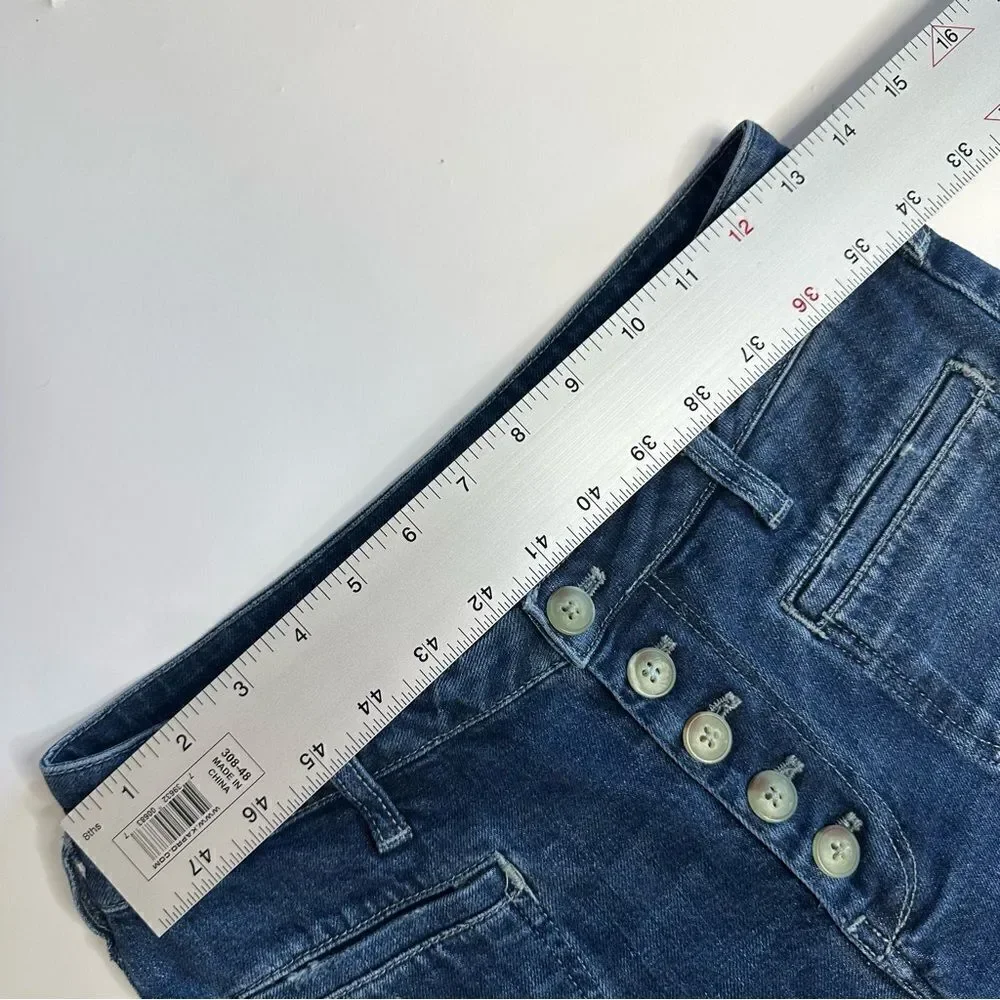 Pilcto & The Letterpress By Anthropologie Sz 25 High Rise Slim  Cropped